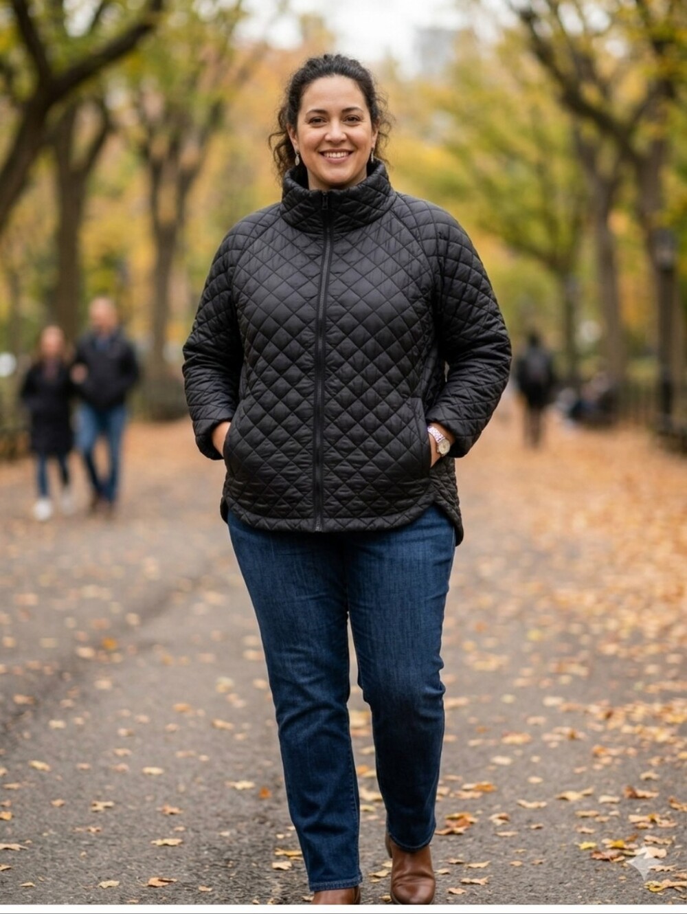 ATHLETA WHISPER FEATHERLESS PUFFER JACKET - QUILTING - BLACK - Like New 3x - Picture 1 of 5